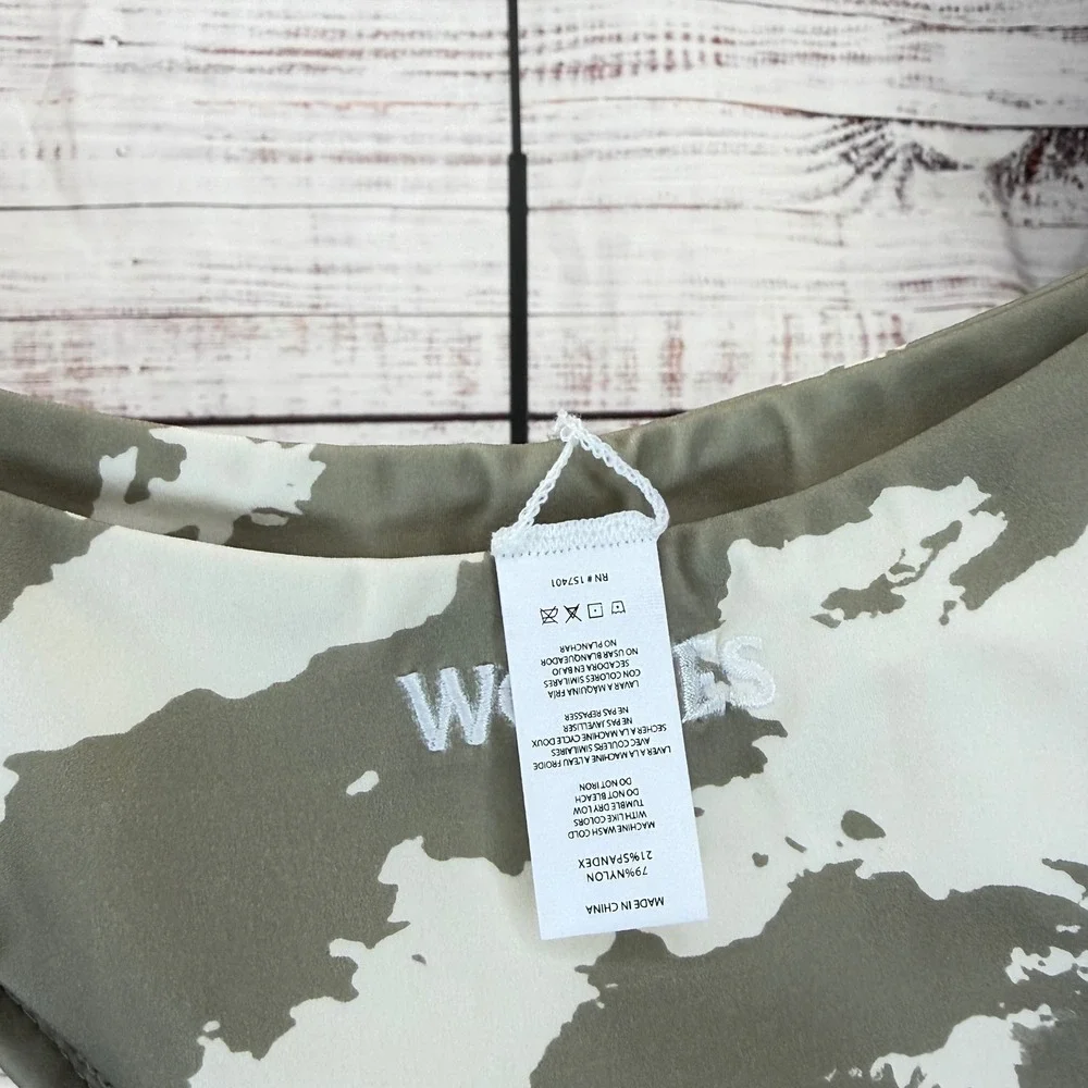 Darc Sport Hardcore Nikita Bikini Bottom Cacti Cream Native Camo Medium NWT